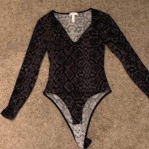 Super Soft Snake Print Bodysuit from Leith